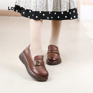 Lovito  Sapatos de Barco Casuais para Mulheres LFAS5016 em Oferta na Shopee