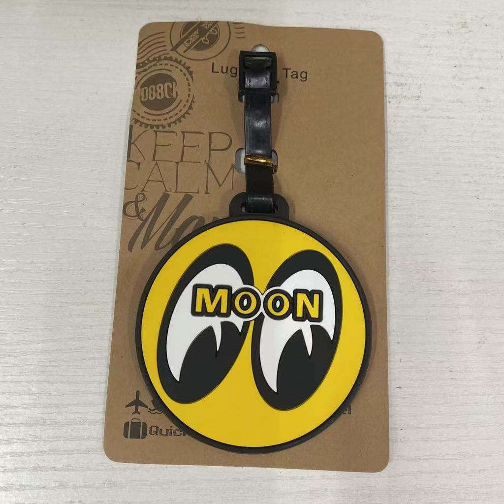 Etiqueta de bagagem fofa indispensável para viagem Alex Moon Eye Star Dog Bagagem Tag 4I6L