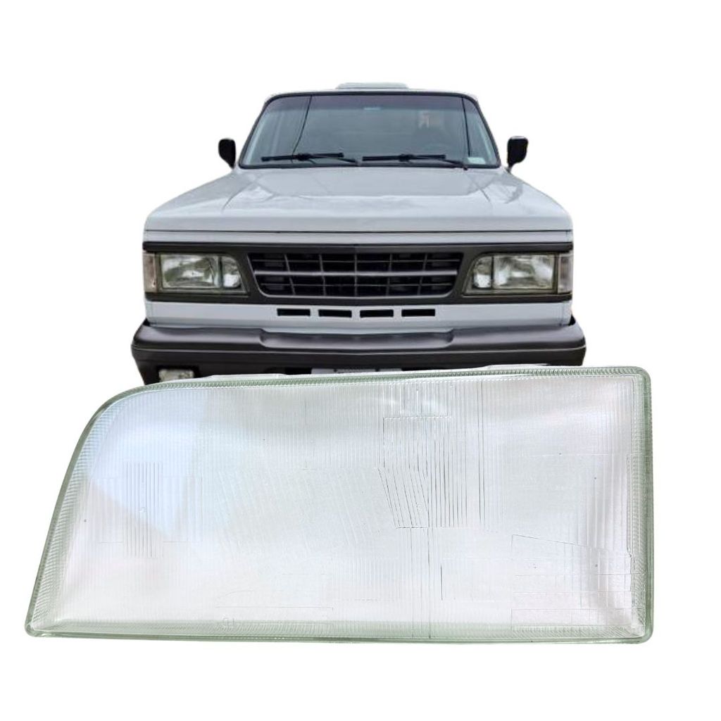 Lente Farol Principal Para Chevrolet Veraneio Bonanza 1993 a 1996 Lado Esquerdo Vidro Nino L101