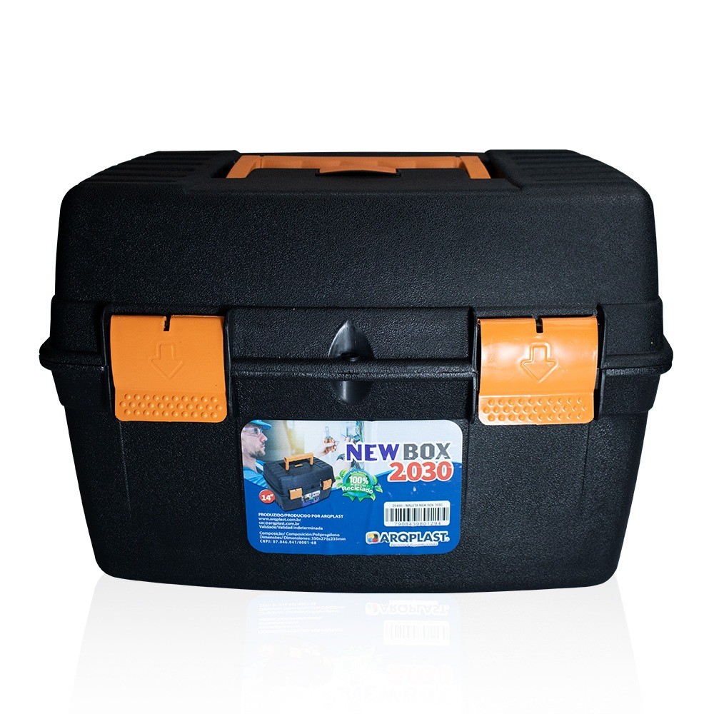 Maleta plástica para serra mármore e ferramentas 14' - NEW BOX 2030  - Arqplast