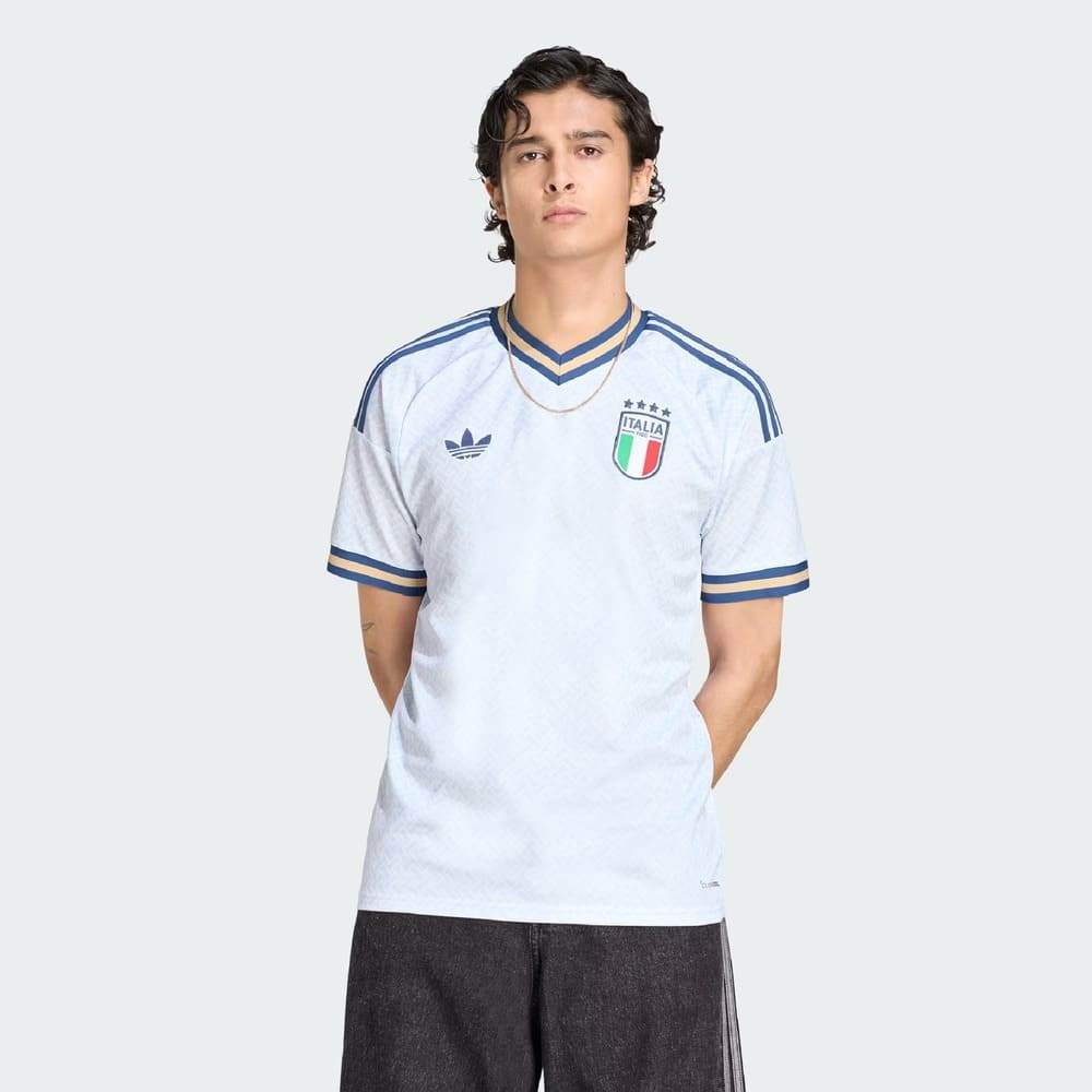 Camisa Itália II Adidas 2026 Branco/Azul Oficial + NF