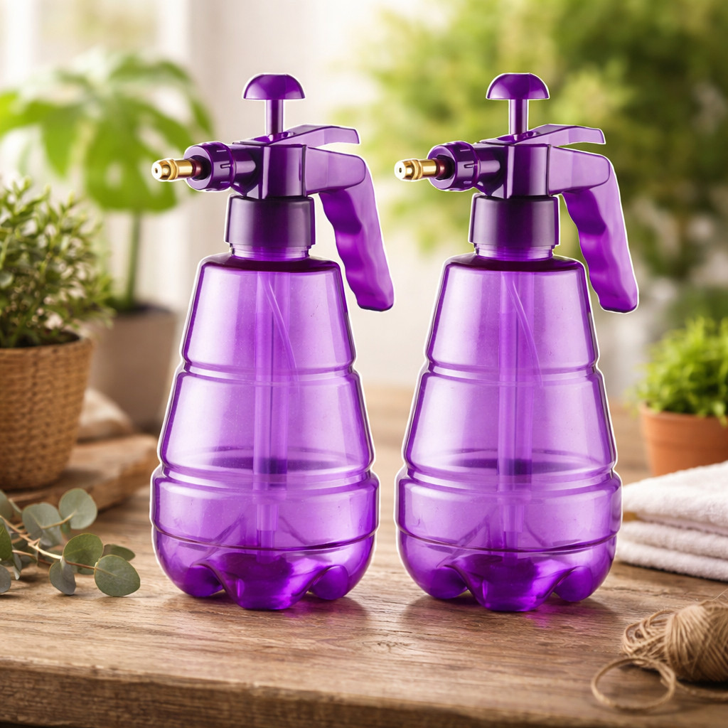 Pulverizador Regador Borrifador com Gatilho de Pressão Limpeza Água Detergente 1,6 Litros