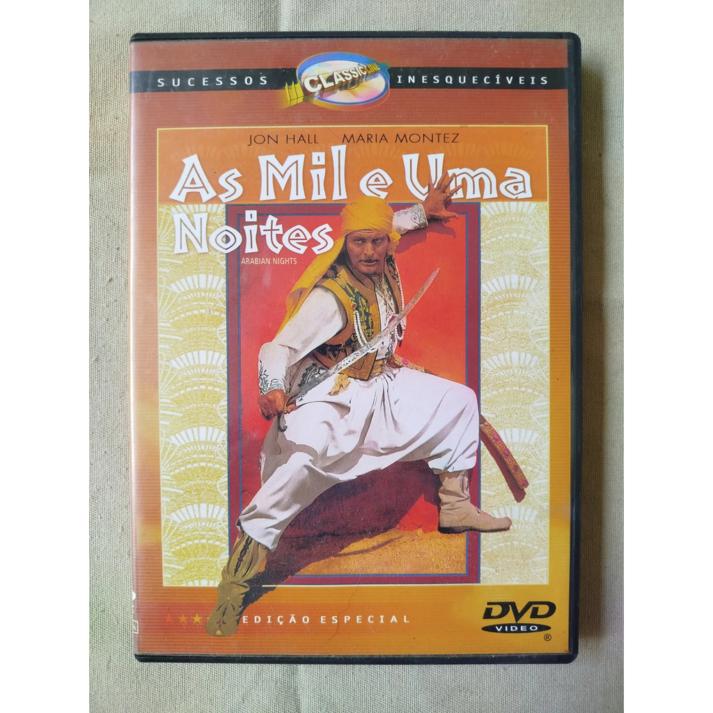 DVD Filme As Mil e Uma Noites 1942 Jon Hall