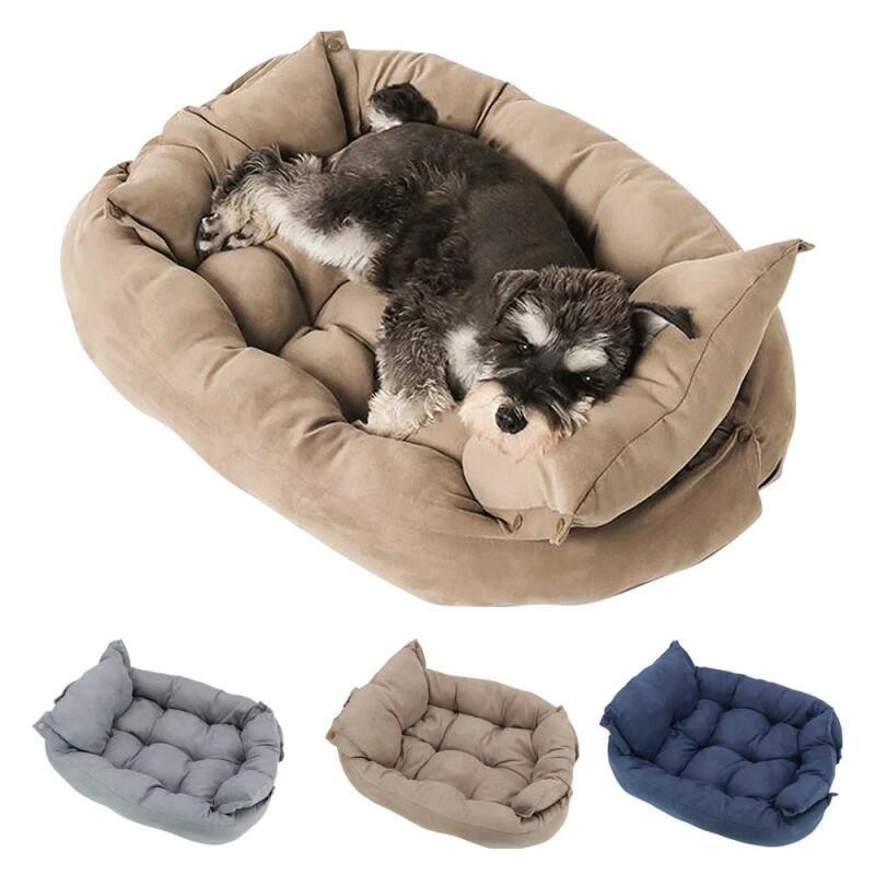 Cama Sofá Quente para Cães, Cama de Inverno para Cães e Gatos, Casinha de Dormir, Tapete para Canil, Colchão para Filhot