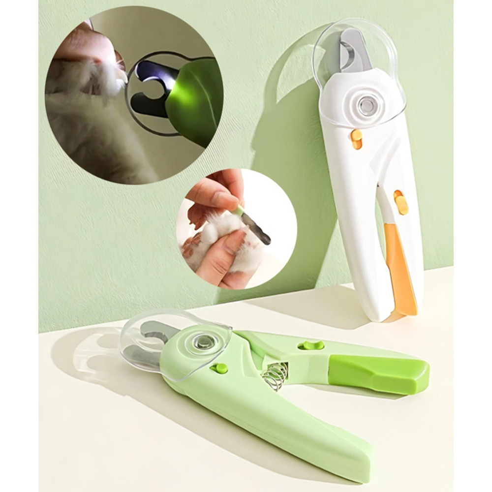 Cortador de unhas de cães e gatos, kit com alicate luminoso e lixa básica em Oferta na Shopee