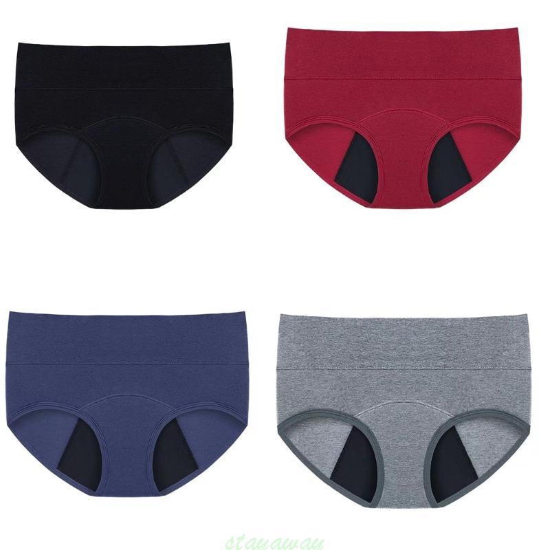 SRA Período Cueca 3 Camadas Absorvente Calcinha À Prova Fugas Fluxo Pesado Menstrual Pós-Parto Cuecas Para