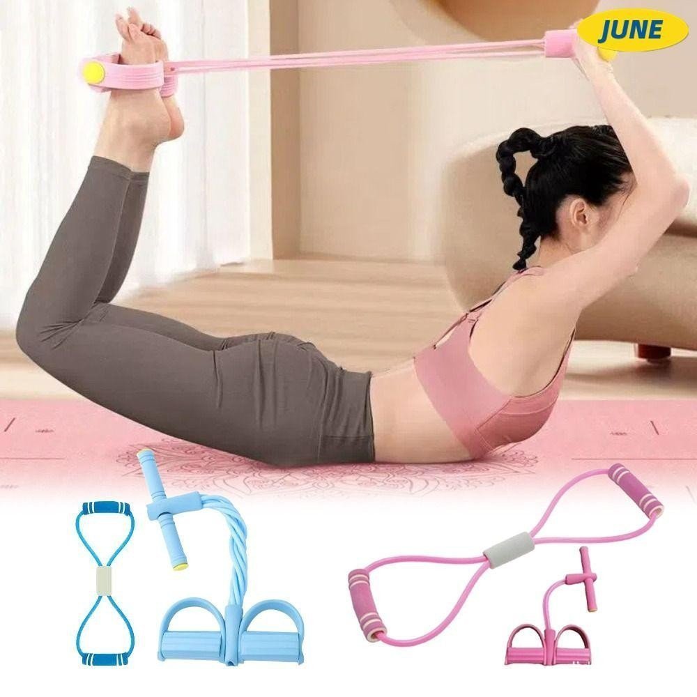 Extrator De Pedal De Ioga De Junho , Com Conjunto De Faixas De Resistência De 6 Tubos De Espuma , TPE Sport Em Casa Cord