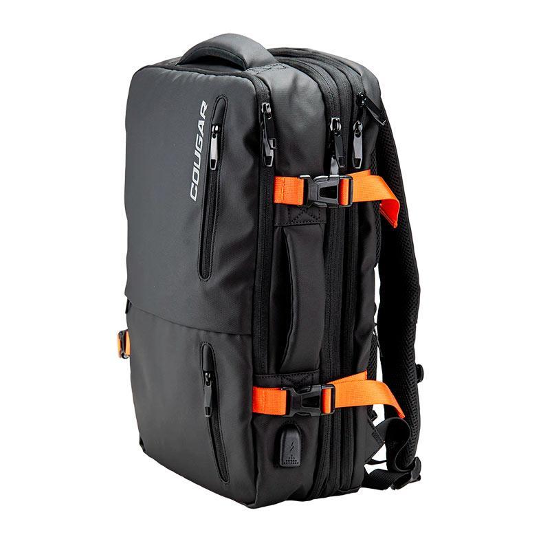 Mochila Cougar Vanguard, Preto e Laranja, 3MVANNXB.0001 em Oferta na Shopee