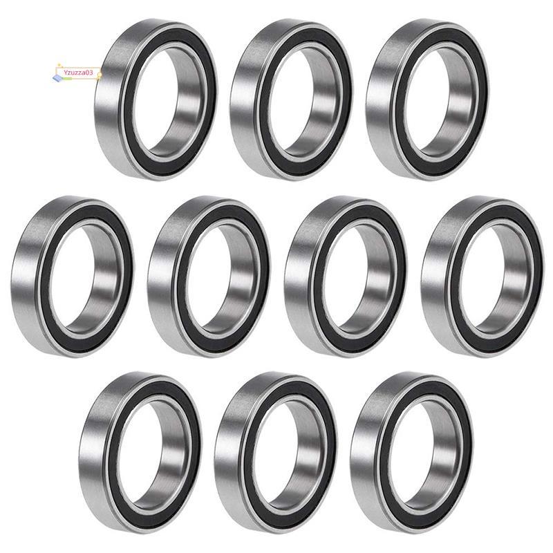 [Hot]10 Pcs 6701-12X18X4 mm Rolamentos Rígidos De Esferas Selados De Borracha Dupla Em Miniatura