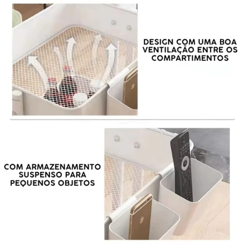 Carrinho Organizador Multiuso com 3 Prateleiras — foto 8