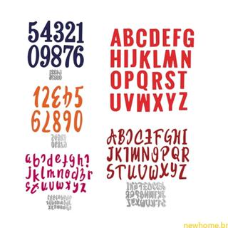 Número Letra Corte Metal Estênceis Para Scrapbooking Decorativo Gravação Cartões Modelo em Oferta na Shopee