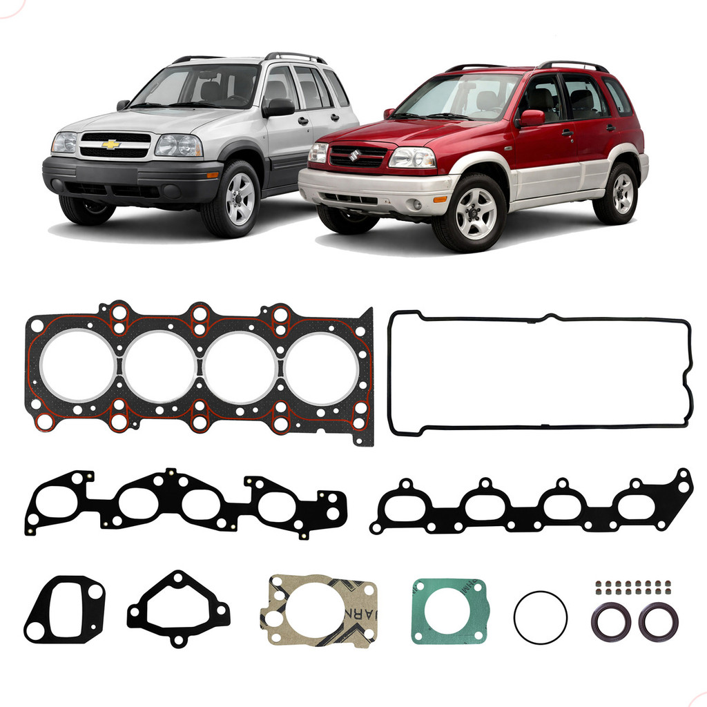 Jogo Junta Cabeçote Tracker 2.0 16v 2006/2009 Grand Vitara 2.0 16v 1998/2005 C/ Retentor