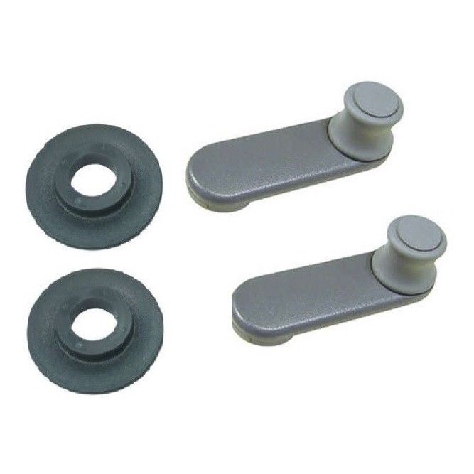 MANIVELA VIDRO DA PORTA PLASTICO (MARROM) MB HPN BICUDOS em Oferta na Shopee