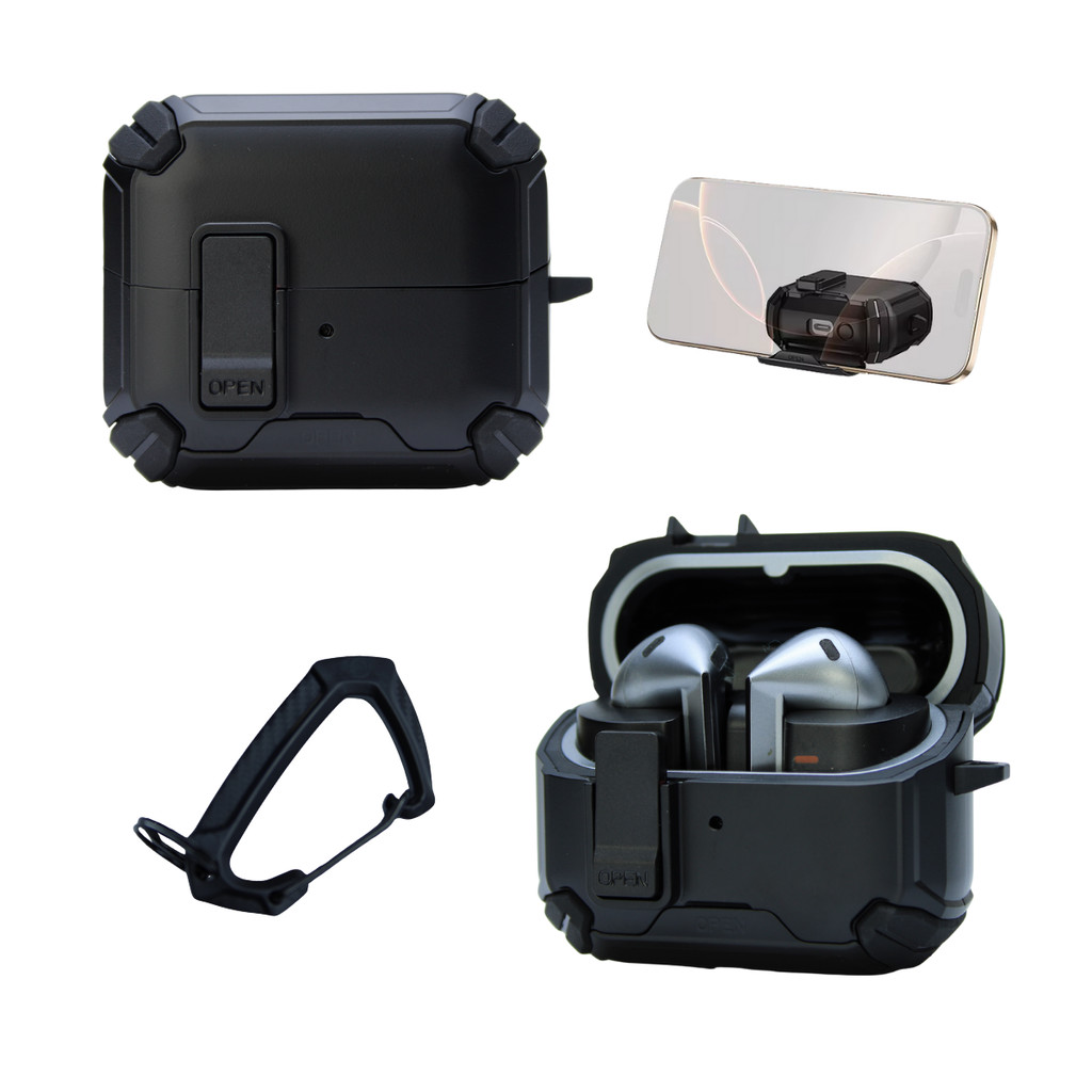 Capa Protetora Airtrek Nerdcase para Samsung Galaxy Buds 3, Buds Pro 3, Buds3 FE