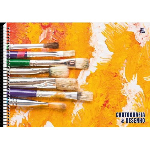 Caderno Artístico Cartografia Desenho 60 Folhas Projeto Criativo Papel Alta Qualidade Diversificado