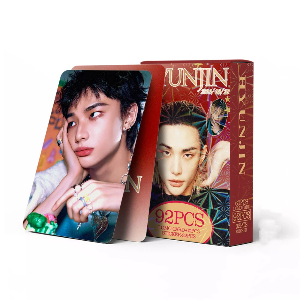 92 Unidades/Caixa Stray Kids SOLO HyunJin Photocards KPOP LOMO Cartão em Oferta na Shopee