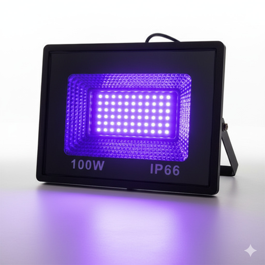 Refletor LED 100W Luz Negra Bivolt Efeito Neon UV Realce Tinta Roupa Objetos Festa DJ Evento Natal em Oferta na Shopee