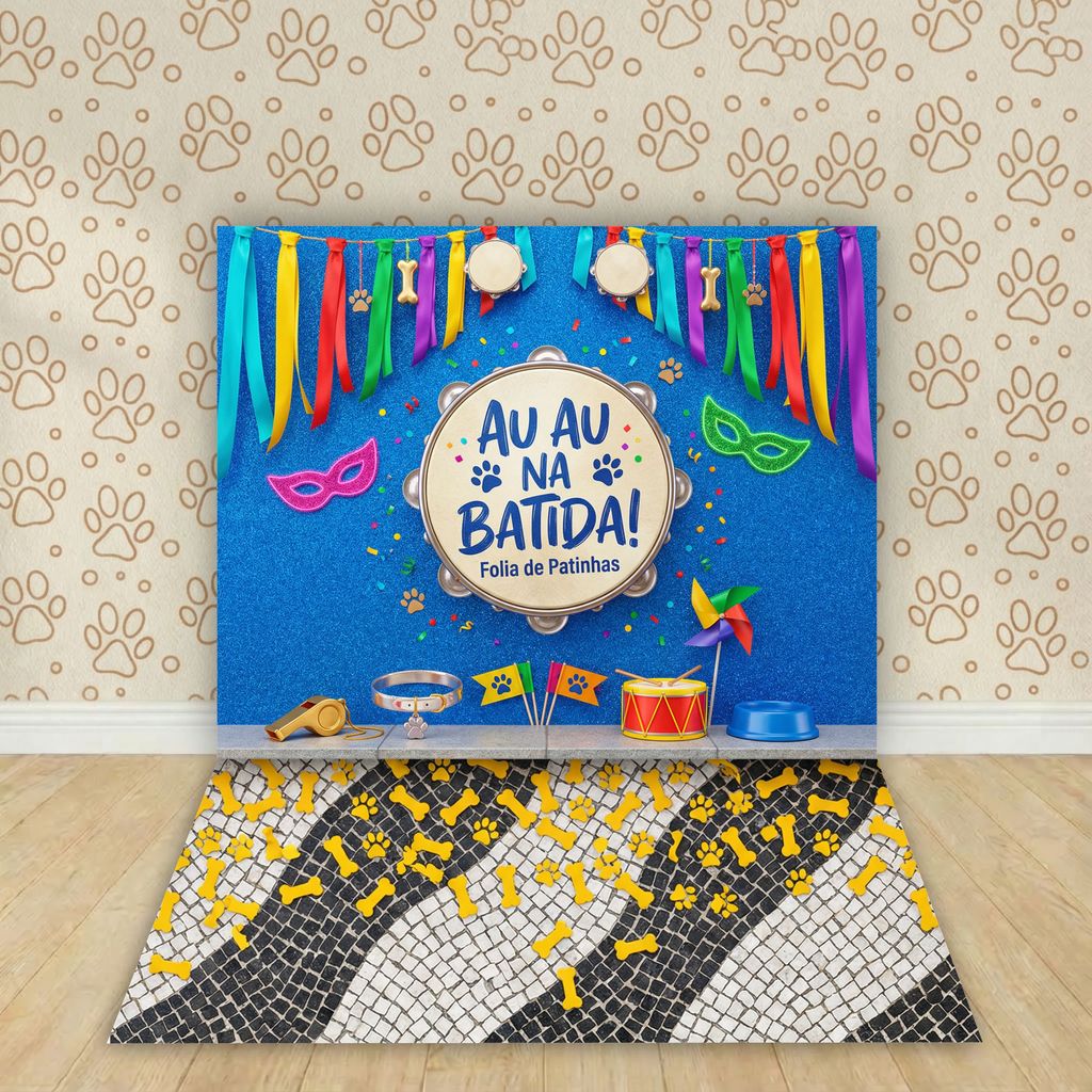 Fundo Fotográfico Pet Carnaval Tropical | tecido premium | frete gratis | varios modelos | 120X170CM em Oferta na Shopee