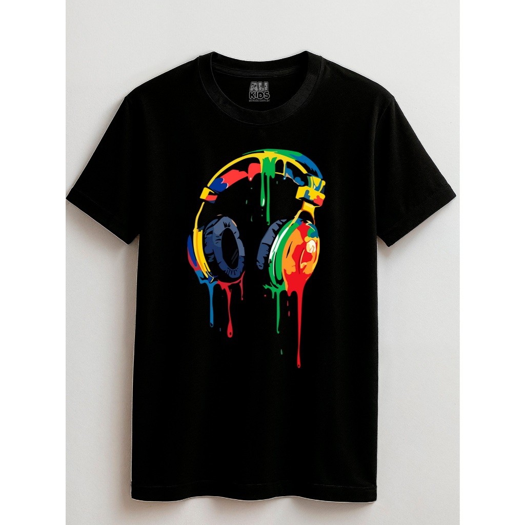 Camisa Game Juvenil e Infantil 2 ao 16 anos Street Fone Derretendo Unissex