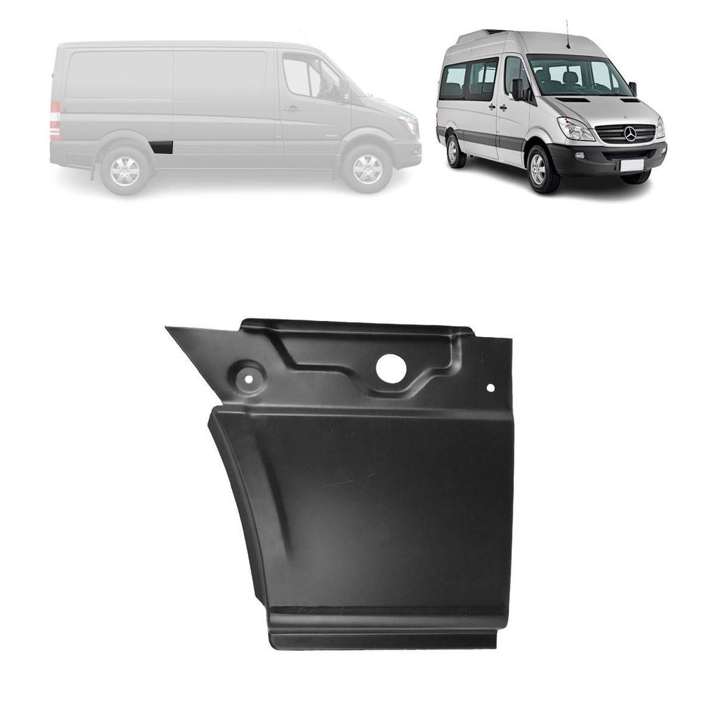 LATERAL DA CAIXA DE AR MERCEDES BENZ SPRINTER CURTA 2012 A 2019 (ANTES DA RODA) LADO DIREITO