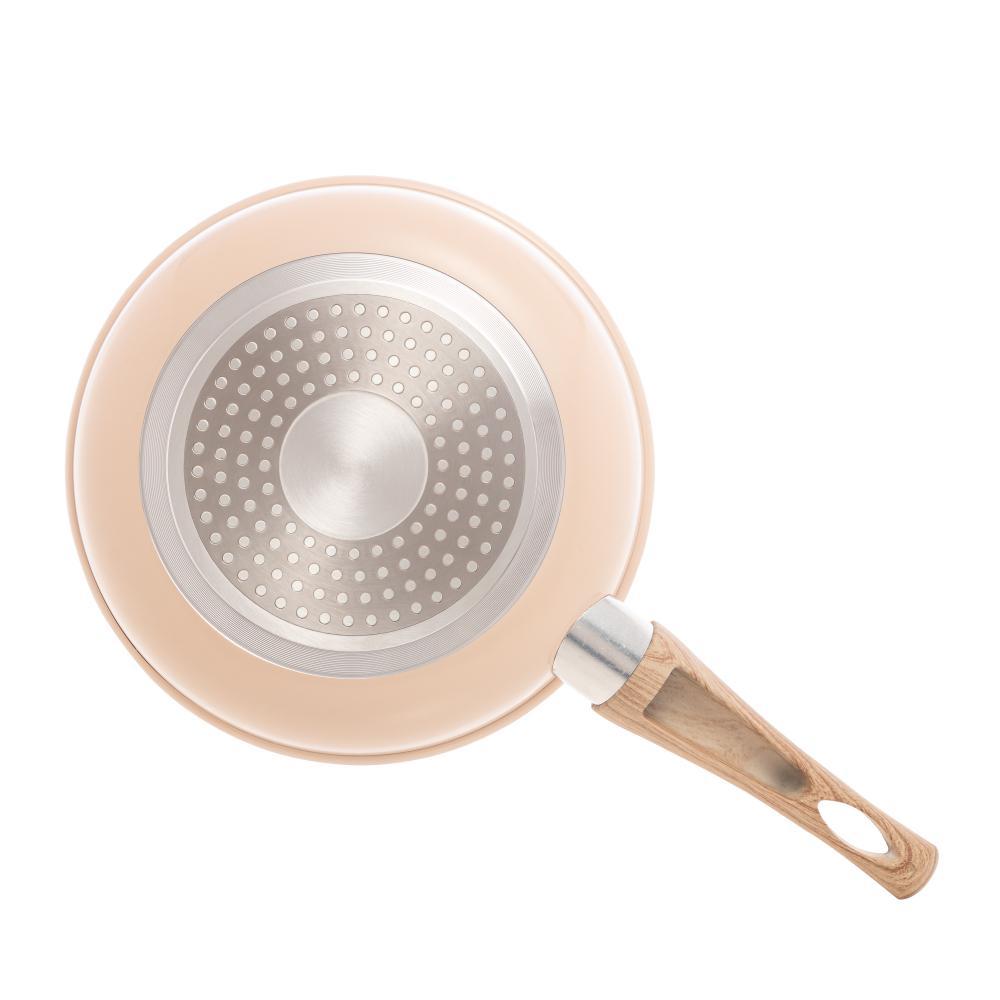 Frigideira Lyor Alumínio e Cerâmica Granito Chef Bege 20cm