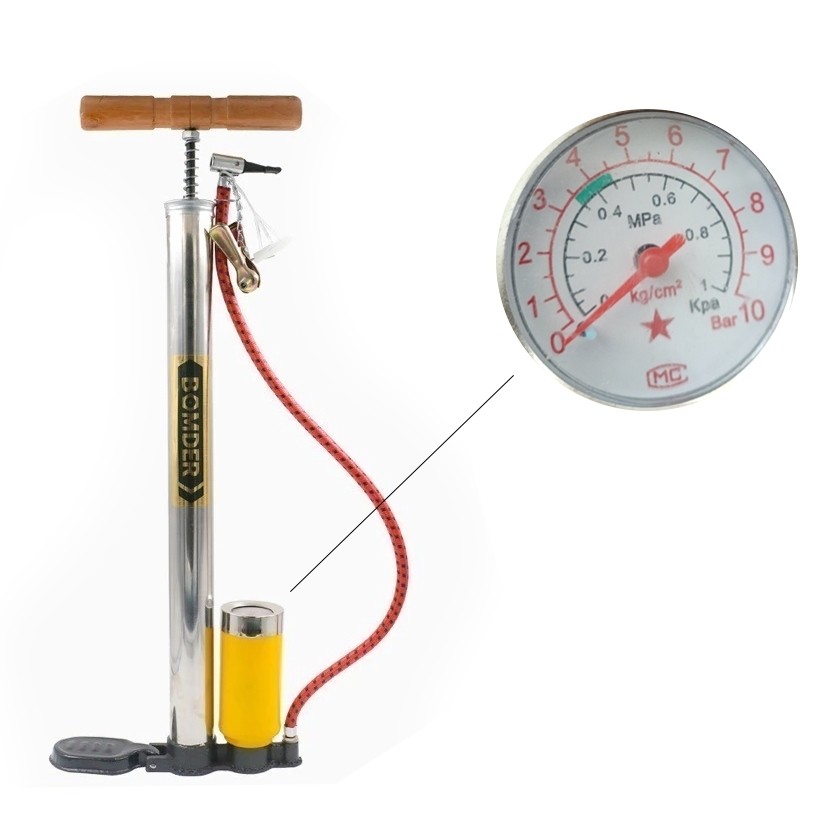 Bomba De Ar encher Pneu Bicicleta Bike Moto Bola em Aluminio com Bico Fino e Grosso em Oferta na Shopee