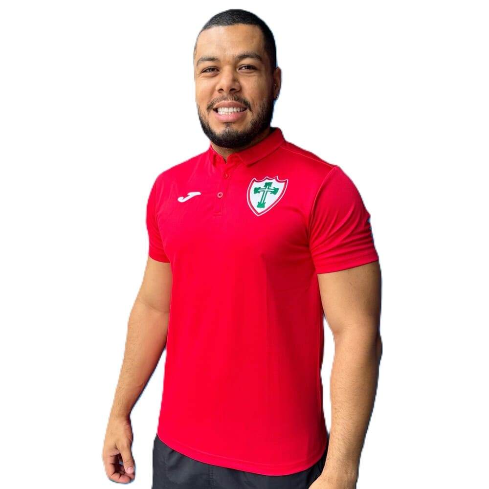 Polo Portuguesa Joma Hobby Vermelha em Oferta na Shopee