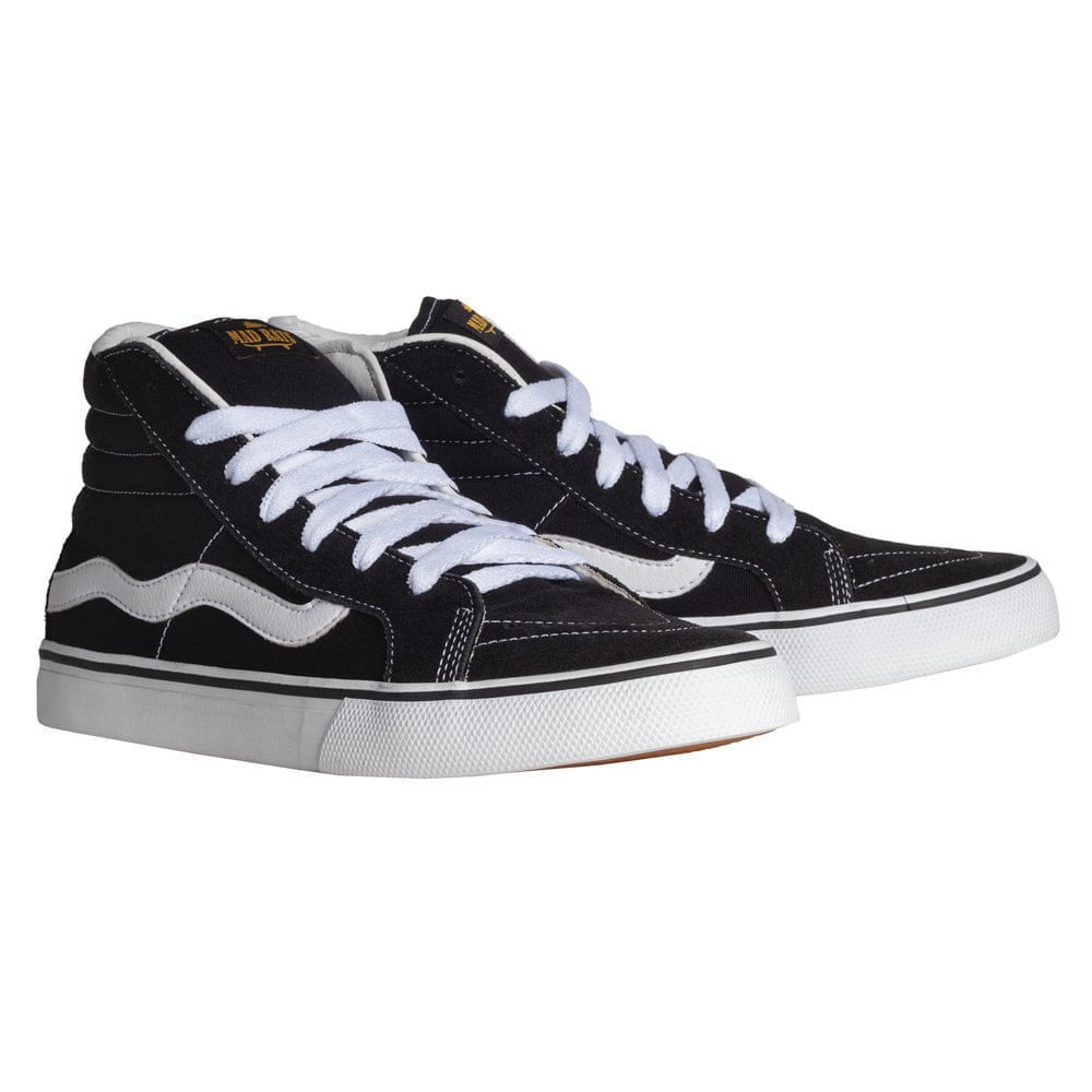 Tênis Unissex Mad Rats Hi Top Old School Preto/branco