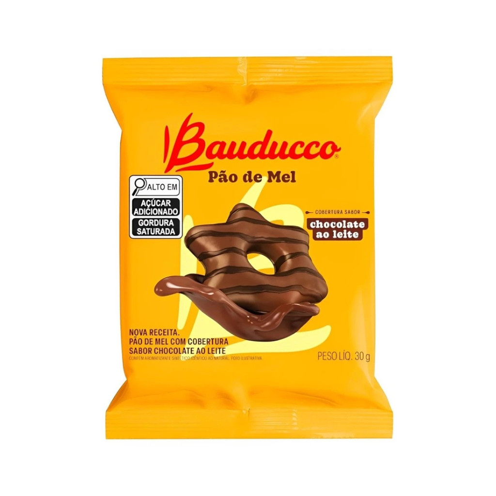 Pão de Mel Bauducco 6x30g Macio e Recheado