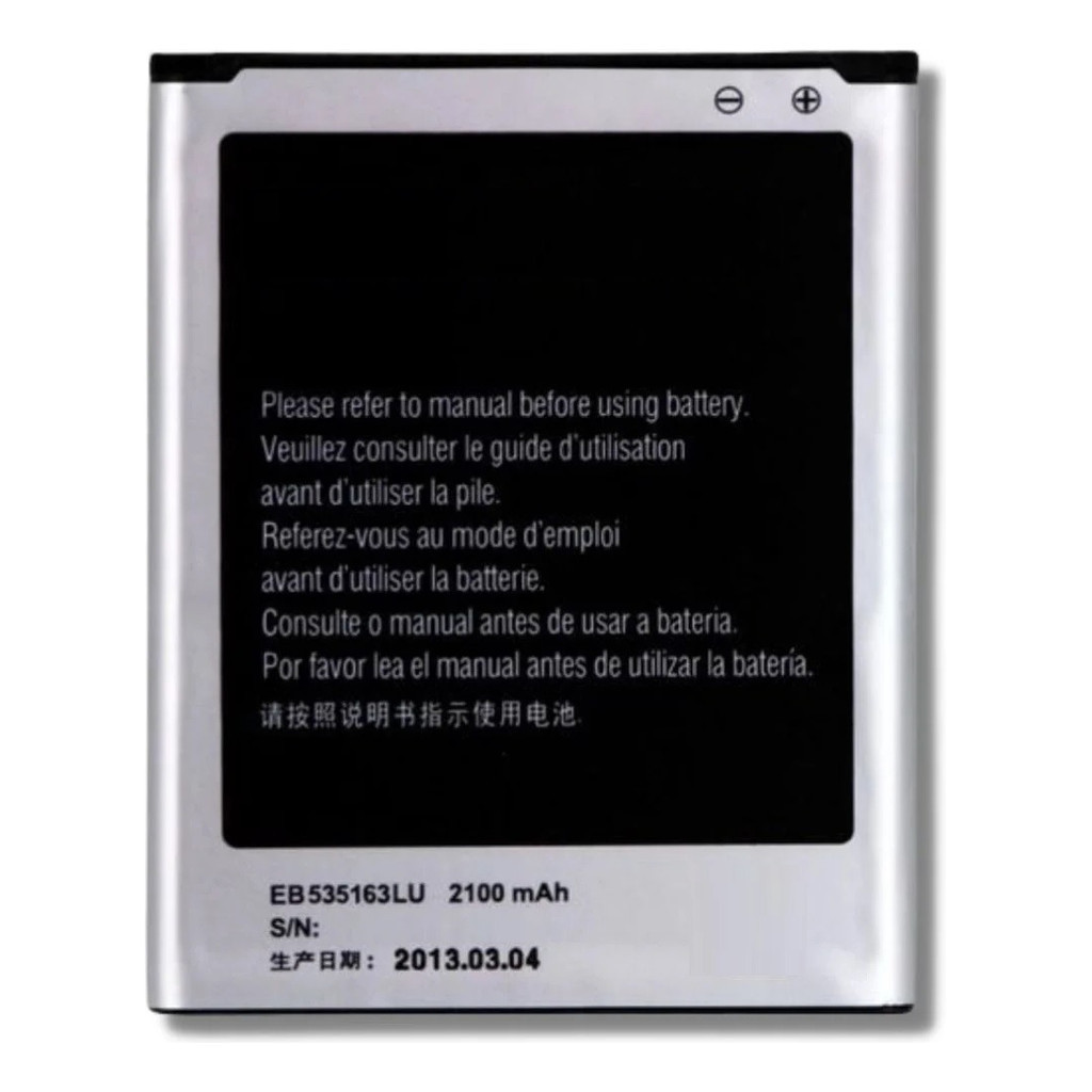 Bateria modelo compatível EB535163LU para Galaxy Gran Duos (I9082) / Gran Neo (I9063 / I9060)