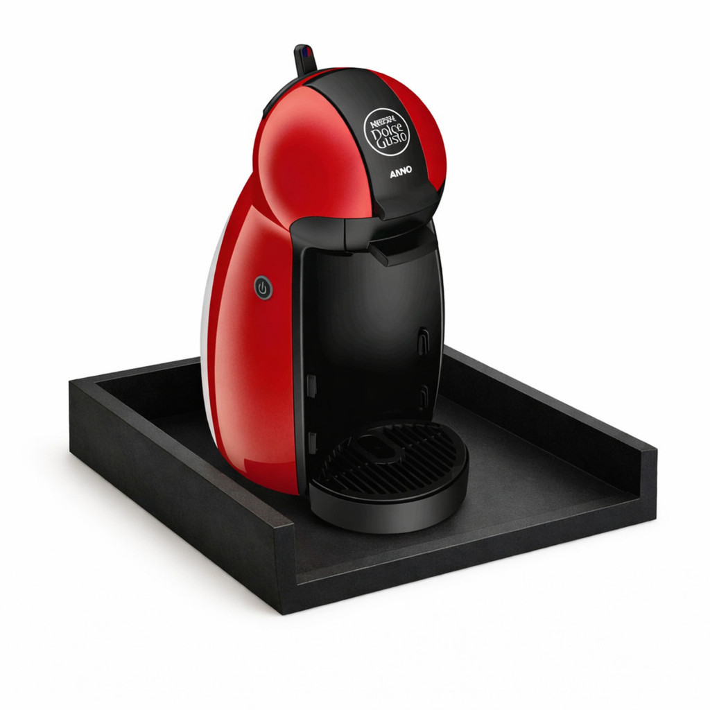 Suporte Para Cafeteira Elétrica MDF 38x33cm Organizador Parede Cantinho do Café Cozinha Escritório Premium Minimalista