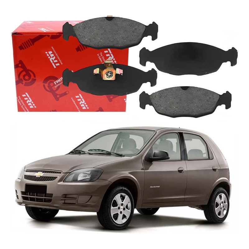 Jogo Pastilha Freio Dianteira Trw Celta 1.0 2013 A 2016