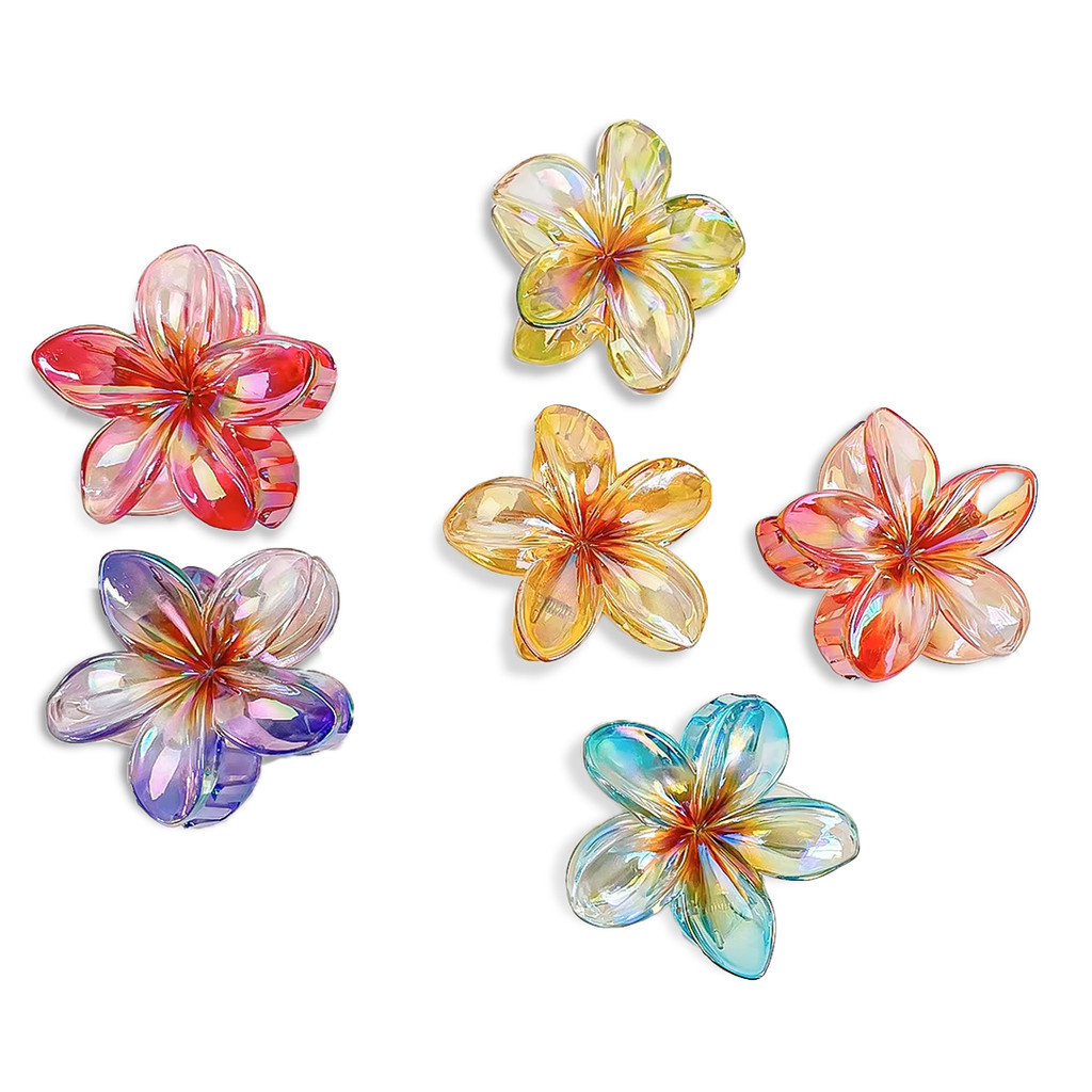 Kit 12 Piranha Plumeria Presilha Flor Acrílico Colorida em Oferta na Shopee