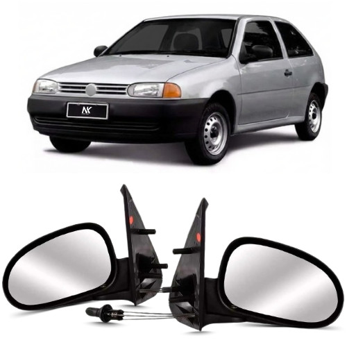 Par/Un Retrovisor Gol G2 1995 96 97 98 1999 2 Portas Com Controle