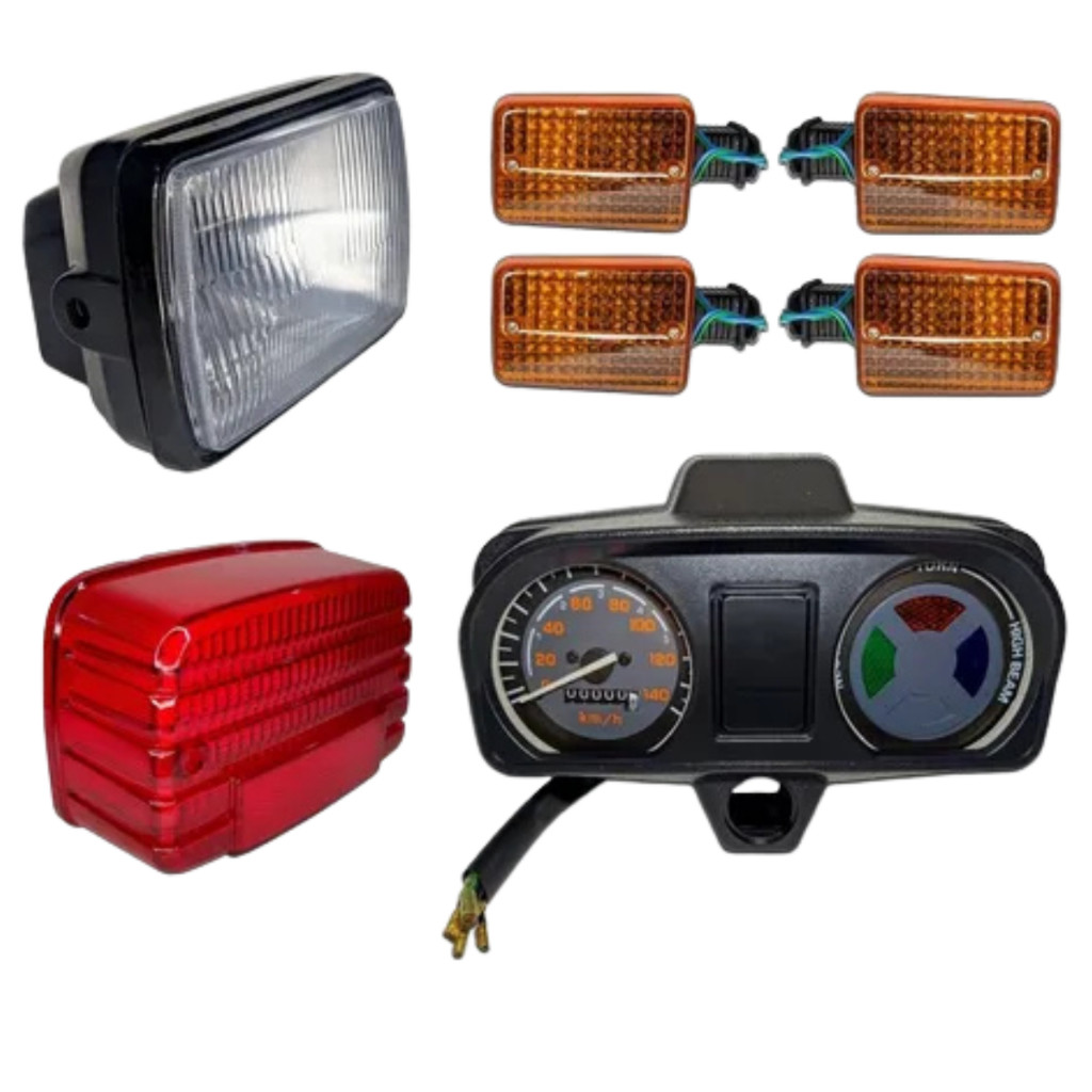 Painel Completo + Farol Completo + 4 Setas + Lente da Lanterna Honda ML 125 1983 a 1988