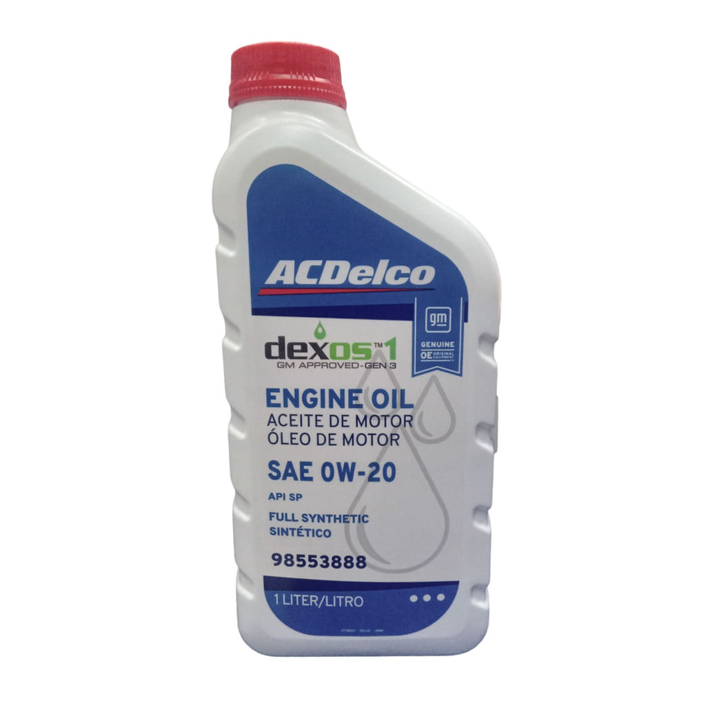 Óleo Lubrificante do Motor ACDelco SAE 0W20 Dexos 1 Gen 3 API SP 100% Sintético 1L em Oferta na Shopee