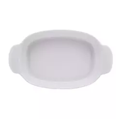 Travessa Oval Lyor Milão de Melamina Branca 32cm