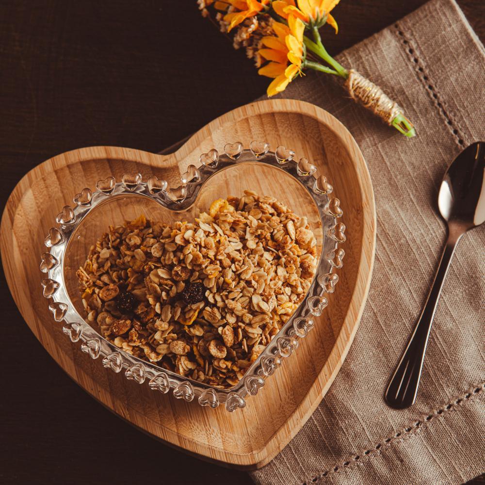 Bowl Lyor Coração de Cristal 13,5cm x 12,5cm x 5cm em Oferta na Shopee