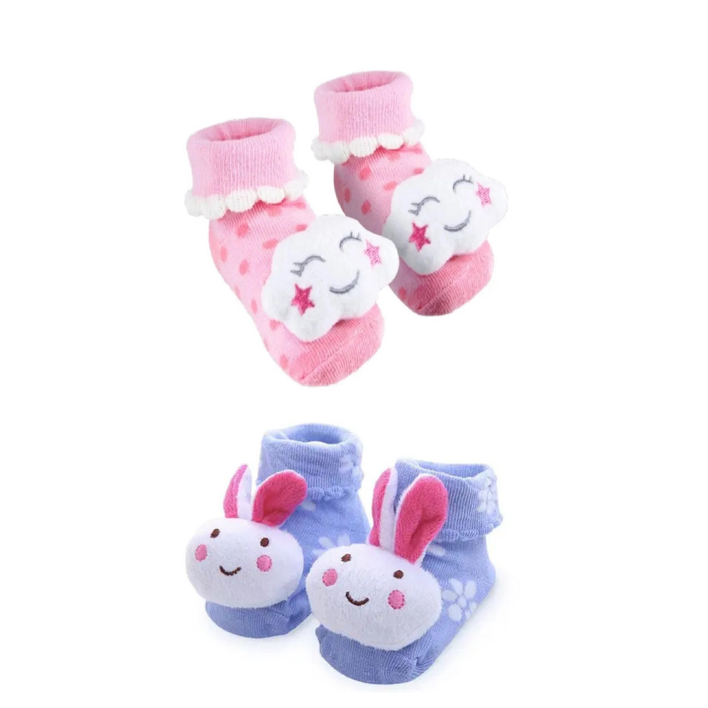 Meia Pantufa Infantil Buba com Chocalho + 6 Meses!