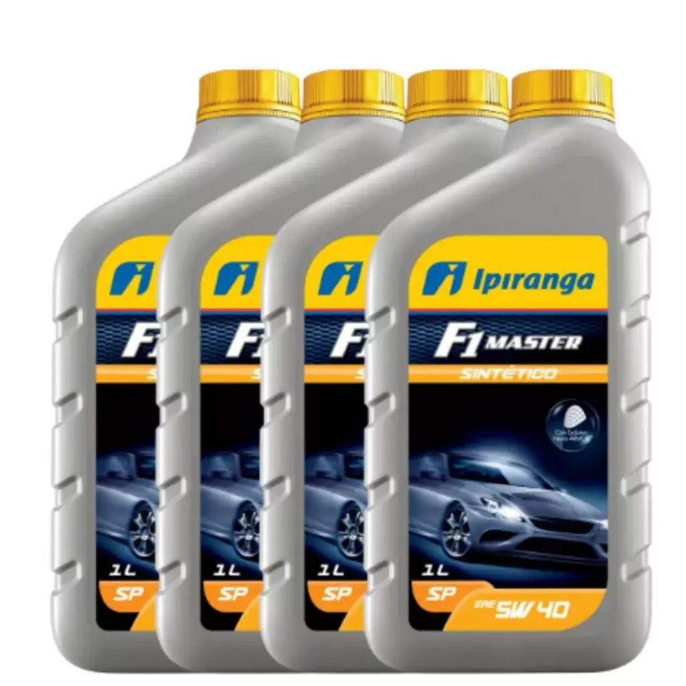 Óleo Ipiranga F1 Master 5W40 SP Sintético - 4 Unid. em Oferta na Shopee