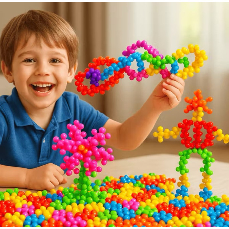 Blocos de Montar Estrela de Montar Super Star Brinquedo Infantil Educativo 200 Peças