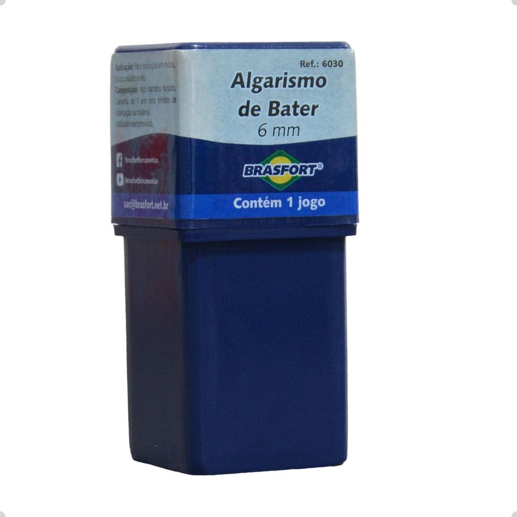 Punção Marcador Numérico 6mm Brasfort