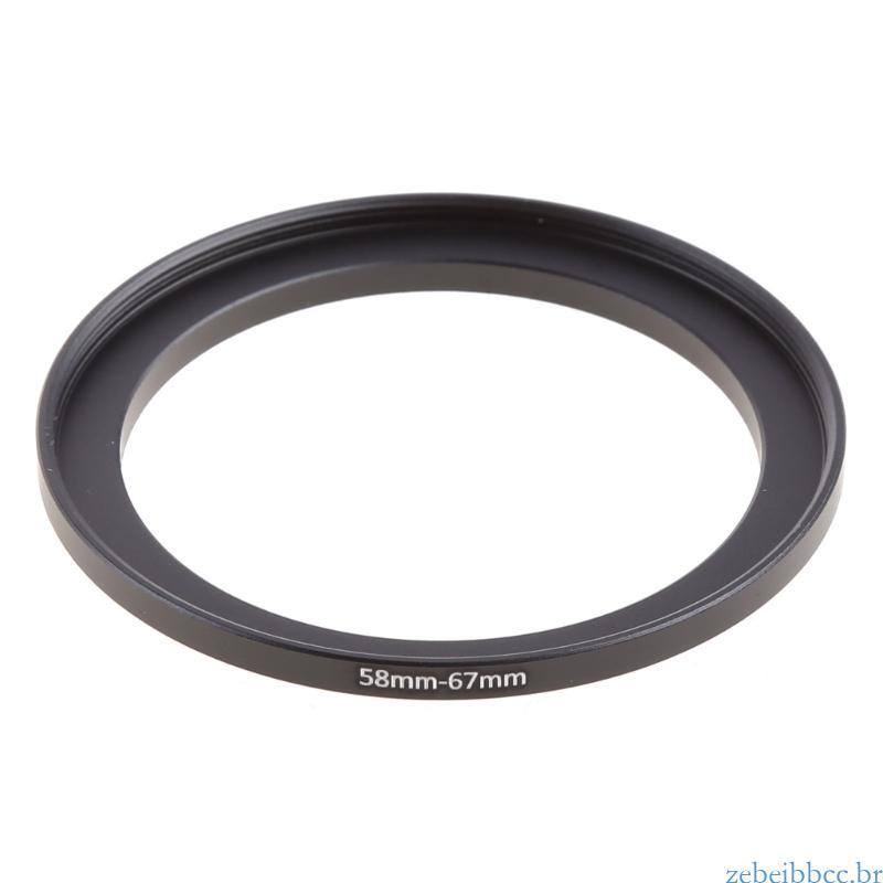 zebeibbcbr Metal 58mm-67mm Adaptador Anel Lente Filtro Intensificador 58-67 mm 58 A 67 Stepping
