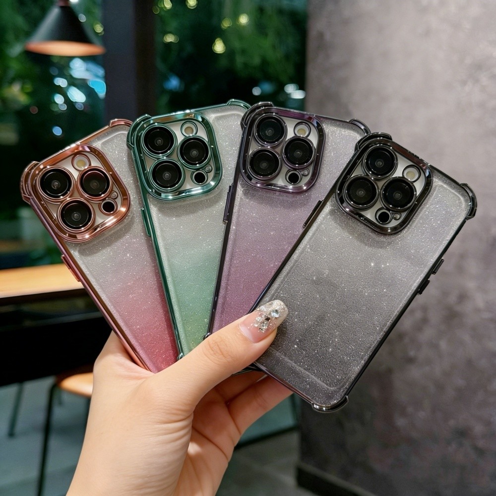 Capa Galvanizada anti-Queda De Quatro Cantos Para iPhone 17 Air 16 Pro Max 15 14 13 12 11 Plus em Oferta na Shopee