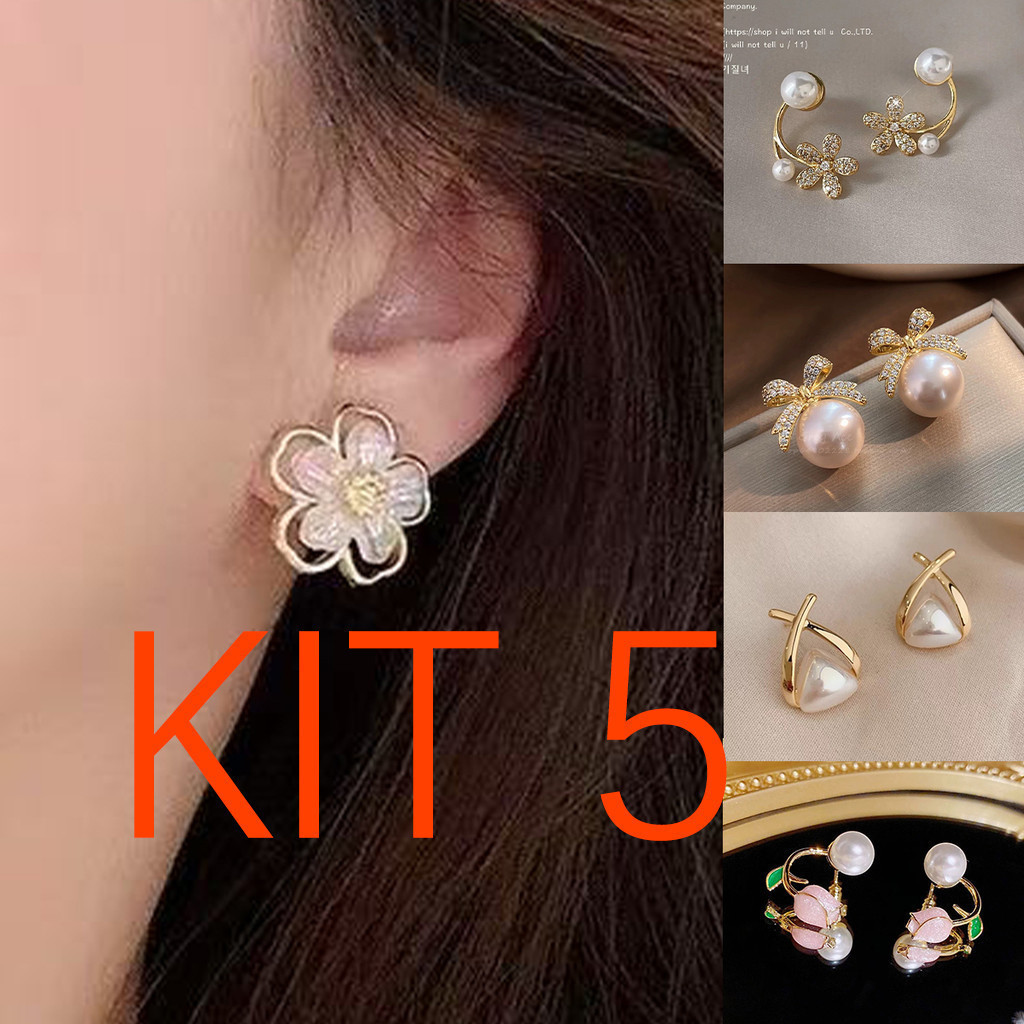 Brincos De Luxo Estilo Francês Para Mulheres , Festa Hipoalergênica , Presente De Casamento em Oferta na Shopee