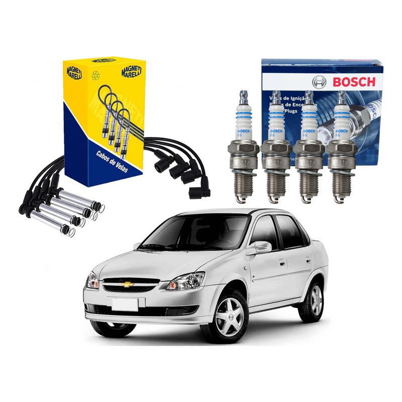 Kit Vela Cabo Marelli° Corsa Classic 1.0 Flex 2011 A 2019 em Oferta na Shopee