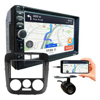 KIT CENTRAL MULTIMIDIA MP5 7 POL CÂMERA DE RÉ GOL G4 PARATI G4 SAVEIRO G4 em Oferta na Shopee
