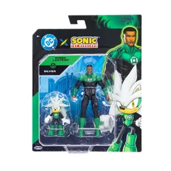2 Bonecos Articulados Silver e Lanterna Verde - Sonic Warner