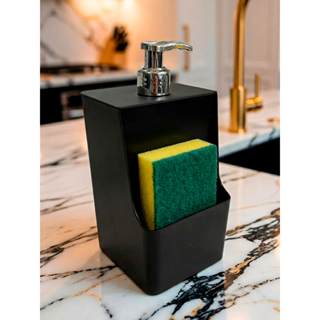 Dispenser Detergente Dosador C/ Porta Esponja 550ml Cozinha em Oferta na Shopee