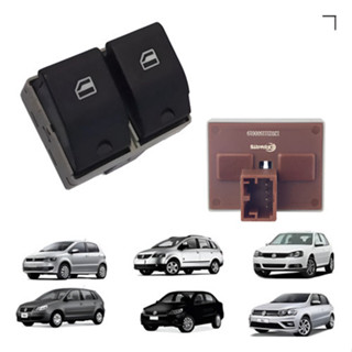 Botão Duplo Vidro Elétrico Gol G4 G5 G6 Fox Voyage Saveiro em Oferta na Shopee